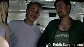 this teen couple goes wild with extreme public sex on a city bus. passengers can’t look away from the raw action.