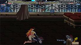 Jessica battles Warugiria in paid hentai sex scene with cumshot