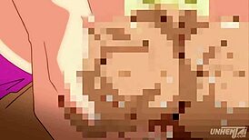 Hey, giant milf maid sucks your whole body in hentai massage! 😍