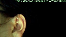 Jhodez1's submissive couple in homemade blowjob