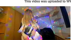 Naughty brunette gets her ass fingered and fucked during a wild carnival holiday