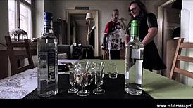 Dominatrix Mistress April Tortures Bound Man in Grossenhain Prison Interrogation