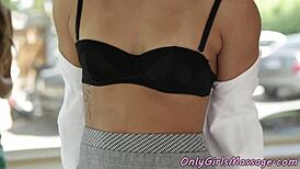 Glamorous babe scissoring with lesbian masseuse, so hot! 🔥