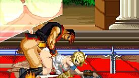 Blonde Sophitia Battles Tower Of Cocks