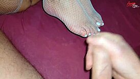 quietly banging stepmother while husband sleeps behind the wall