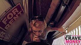 hey, blonde teen, you need cash for quick fun?