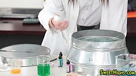 teen student subtly throats dick and rides cock