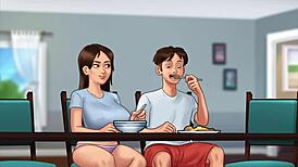 I’m obsessed with Summertime Saga Part 22, the intense sucking drives me crazy!