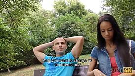 Hunt4k Guy Buys Trimmed Pussy in Public Park for Cash