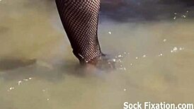 Intense Lesbian Orgy In Wet Erotic Pantyhose Stockings