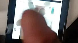 Hot Cum Tribute To Bigcockgirl123's Monster Cock