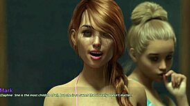 Watch Mark Dive into Pool Games with His Stepsister and Friends in Dorm Hentai Action!