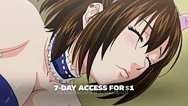 Hey, giant milf maid sucks your whole body in hentai massage! 😍