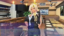 i messed up the words but asaka from akumeru family in part 8 of her route gets her big ass and tits bossed around by the pawg president in this anime hentai facial scene