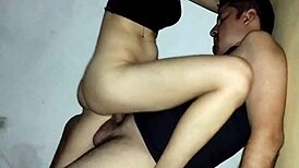Skinny Girl Fucks Big Black Cock