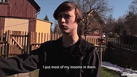 Amateur Czech Twink Gets Fucked on POV Camera for Cash by CzechHunter