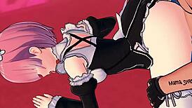 Ram getting pounded doggystyle in church, so wild Re Zero! 😈