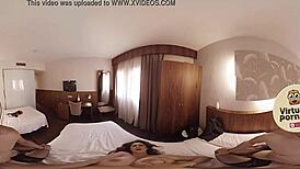 hey, that brunette got fucked hard in the hotel room