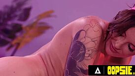 lesbian rivals get sloppy with strap-on in wet rough threesome