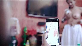 indian newlyweds banging hard with wife taking it deep!