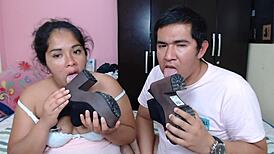 They filled my feet and tits with cum on request. 😏