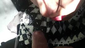 Wow! Best friend’s risky blowjob on a public bus!