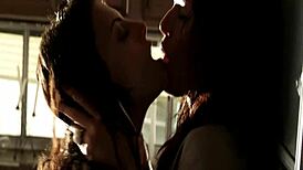 julia voth in a seductive lesbian encounter with kissing and more