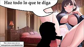 joi futa, your new spanish ama, demands deepthroat on her pene