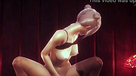 Skinny Blondie Anya Riding A Huge Cock Pov.