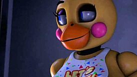 gewoon chillen terwijl Vanny Toy Chica neukt in Fnaf 2