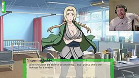 i took down tsunade in this anime hentai threesome with doggystyle creampie and blowjob