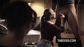 I love how Lena Paul takes boss's husband in her ass