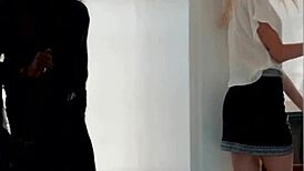 Darkx office slut craves Sean Michaels' big black cock for desk action