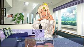 i messed up the words but asaka from akumeru family in part 8 of her route gets her big ass and tits bossed around by the pawg president in this anime hentai facial scene