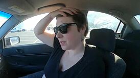 Jane Judge's haircut before and after outdoors