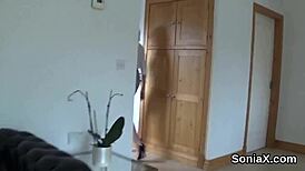 adulterous british mature lady sonia casually flaunts her monster natural tits