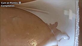 Hot scenes of cum on ass and panty compilation