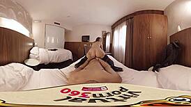 hey, that brunette got fucked hard in the hotel room