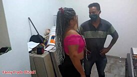 Esposa hires a rental husband for interracial blowjob and big cock action, paying with her latina ass in amateur fun.