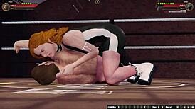 ethan battles chelci in naked 3d fight with oral and cowgirl sex