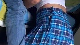 Man, this hot school babe sucks dick like a pro till cumshot after class!