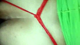 I visito my tia and find her dress as duendecita and she give me oral as christmas regalo