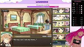 في تيوبر لويد نيكو تضرب وتئن في لعبة هينتاي إيفنيكل