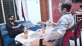 indian newlyweds banging hard with wife taking it deep!