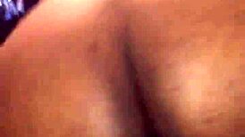 Ebony BBW throws ass back in homemade doggystyle