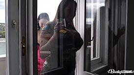 busty lesbians laura orsolya & themis thunder fill holes with toys 😈