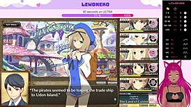 في تيوبر لويد نيكو تضرب وتئن في لعبة هينتاي إيفنيكل