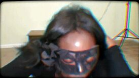 She Sucks Big Black Cock Deep in Her Mouth