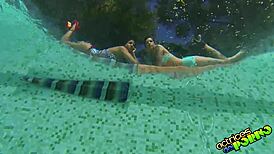 Spanish girl gets handjob during outdoor casting