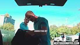 hey, uber driver slams into gay hunk's tight hole hard! 😈